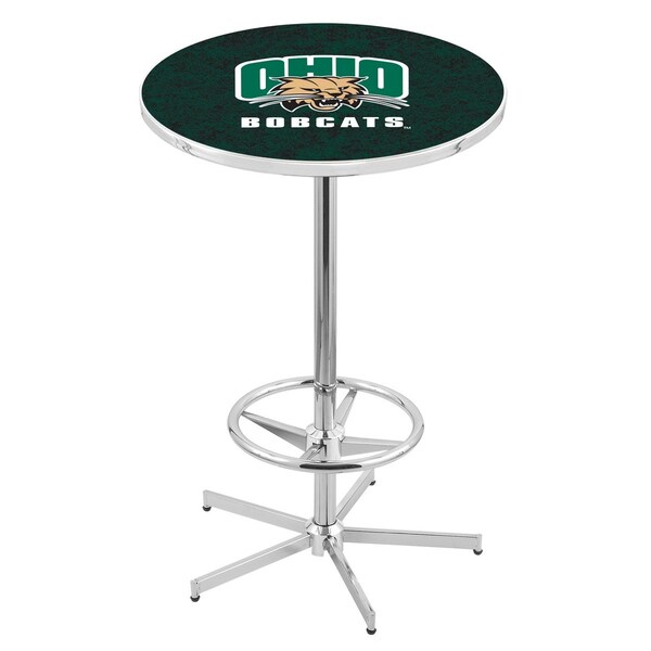 Holland Bar Stool Co 42" Chrome Ohio University Pub Table L216C4228UnivOH - main
